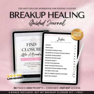 Breakup Journal Prompts: Healing & Closure Workbook (PDF)