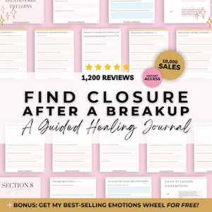 Find Closure: Breakup Journal Prompts Legacy Edition, Breakup Workbook, Guided Healing Journal, Break Up Journal, Break Up Workbook