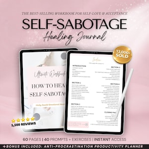 Cuaderno de trabajo para el autosabotaje: Diario guiado de salud mental (PDF)