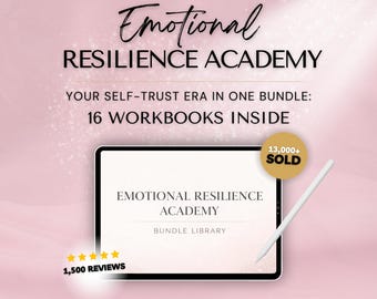Emotional Resilience Workbook Bundle: Self-Help Journal (PDF)