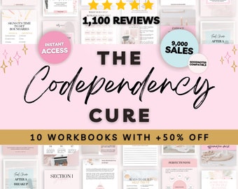 The Codependency Cure, Codependency Worksheet, Self Care Sets and Kits, Self Improvement Journal, Boundaries Worksheet, Goodnotes