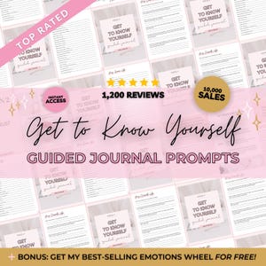 Self-Love Guided Journal Prompts: Mental Health Journal Kit (PDF)