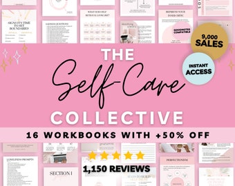Self Care Collective Workbook Bundle: Strategies for Personal Empowerment and Wellness, Mental Health Digital Journal, Emotional Regulation
