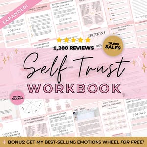Self Trust Workbook, Self Therapy Workbook, Self Care Digital Workbook, Self Help Digital Journal, Woman Workbook Journal, Self Growth PDF