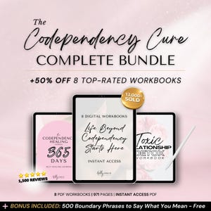 Codependency Cure Workbook Bundle: Self-Trust & Boundaries (PDF)