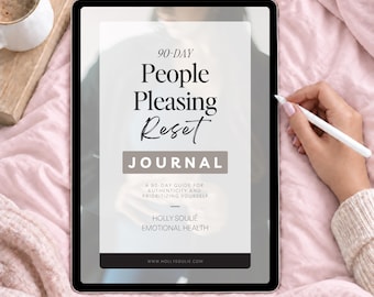 90 Day People Pleasing Reset Journal, Self Trust Workbook (PDF)