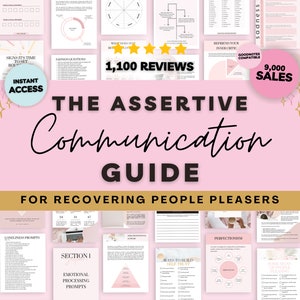 Assertive Communication Guide for Recovering People Pleasers, People Pleasing Workbook, Overcome Codependency Workbook, Goodnotes Journal