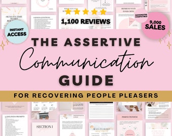 Assertive Communication Guide for Recovering People Pleasers, People Pleasing Workbook, Overcome Codependency Workbook, Goodnotes Journal