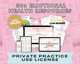 Entire Emotional Health Shop Bundle for Therapists, Counselors, Licensed Mental Health Professionals, Support Groups, Psychology Resources