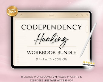 Codependency Cure Workbook Bundle: Self-Trust & Boundaries (PDF)