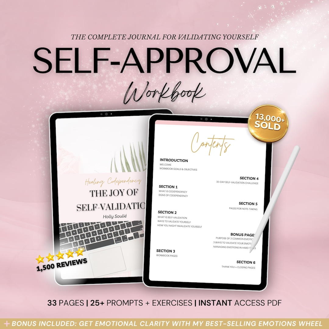 Self Validation Cards.pdf Self Validation Workbook: Codependency Healing, Self-esteem (digital ...