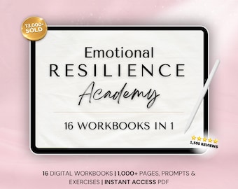 Emotional Resilience Workbook Bundle: Self-Help Journal (PDF)