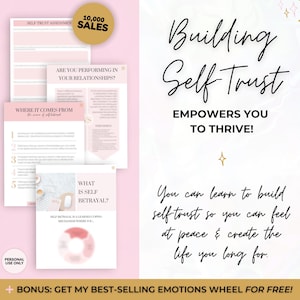 Self Trust Workbook: Guided Journal for Trusting Yourself Again (Personal Growth PDF) image 2