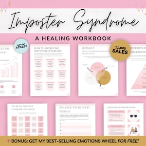 Imposter Syndrome eBook Workbook, Digital Self Help Workbook for Women, Digital Workbook Self Love, Workbook Mental Health, Self Workbook
