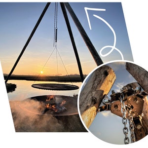 DIY KIT for tripod barbecue/tripod/hanging grill/swivel grill
