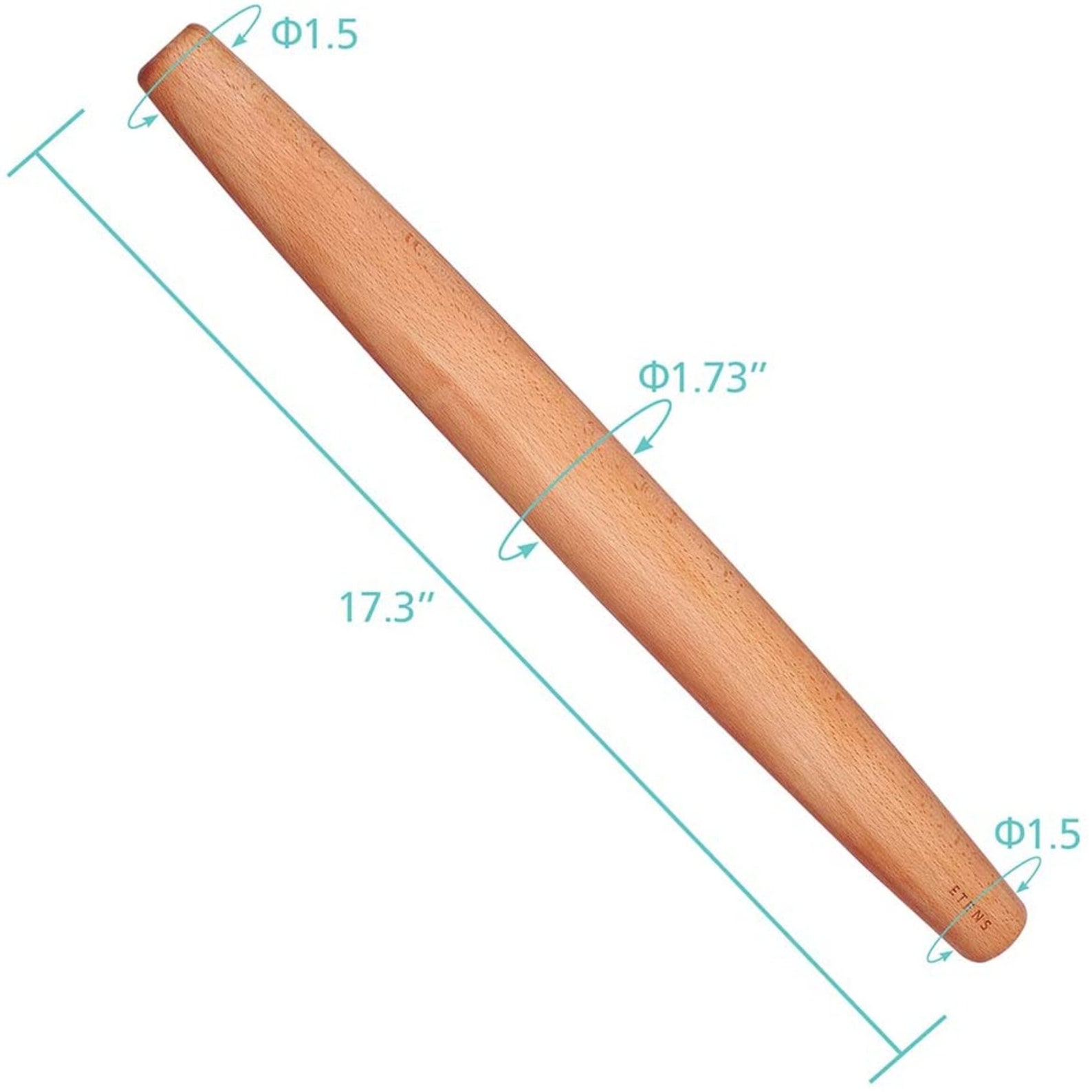 Rolling Pin 18 Inch French Rolling Pins for Baking Pastry Etsy