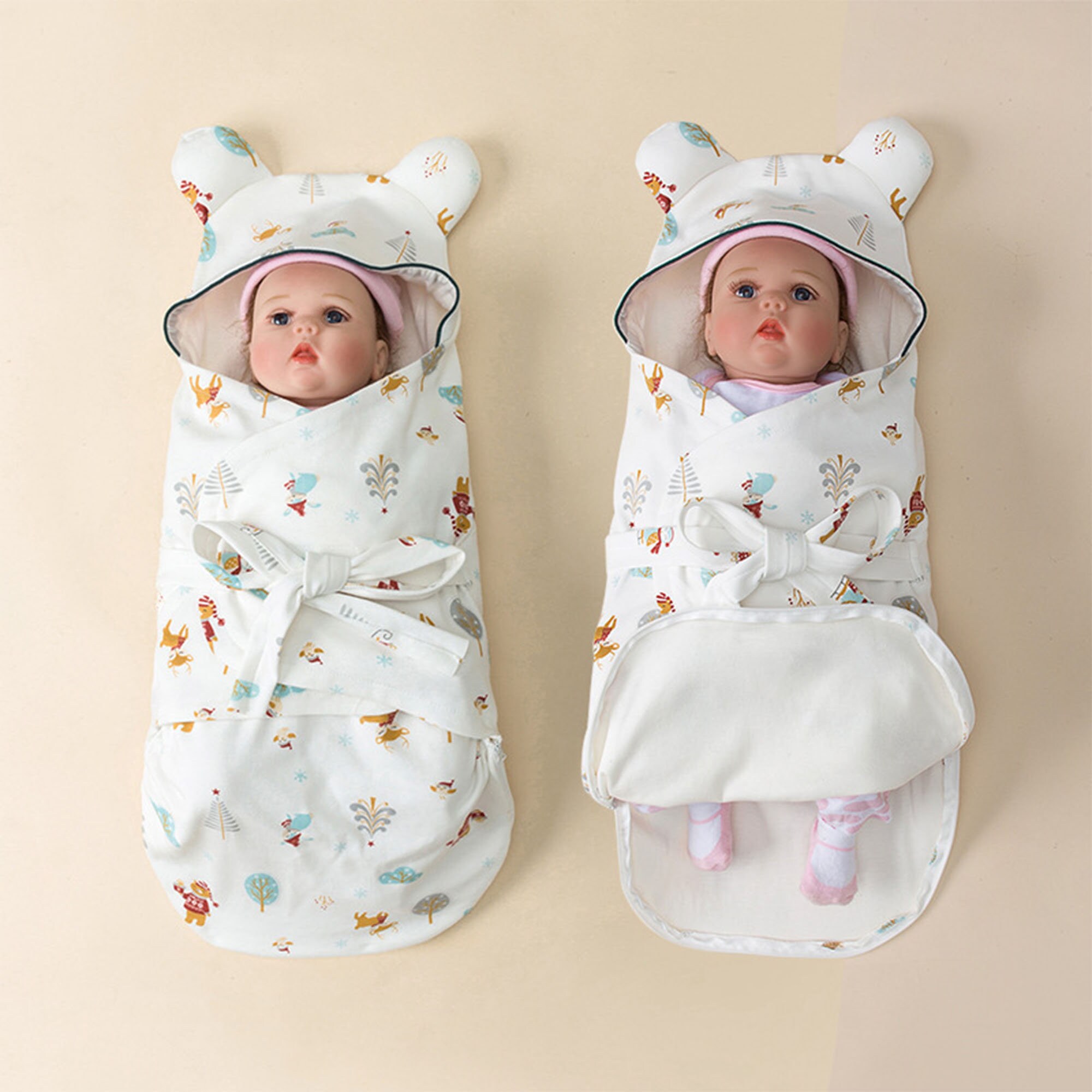 06 Months Baby Swaddling Towel Pure Cotton Quilt Cartoon Etsy