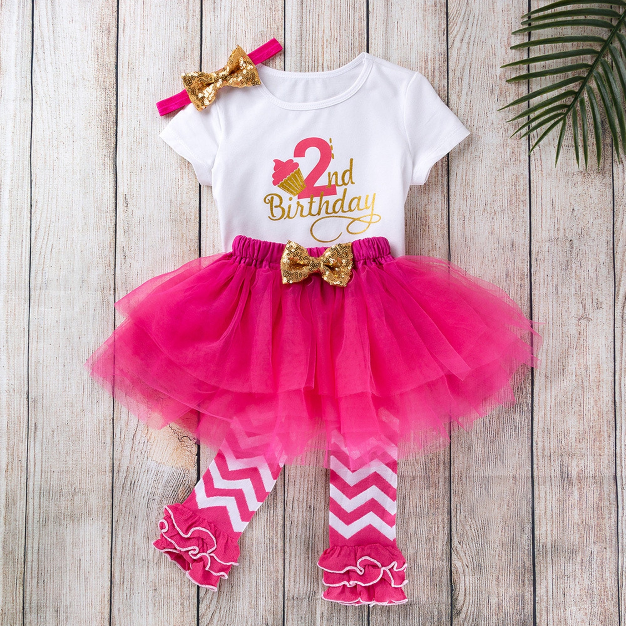 Birthday Outfits For Girls TwoSecond Birthday Dress2nd Etsy