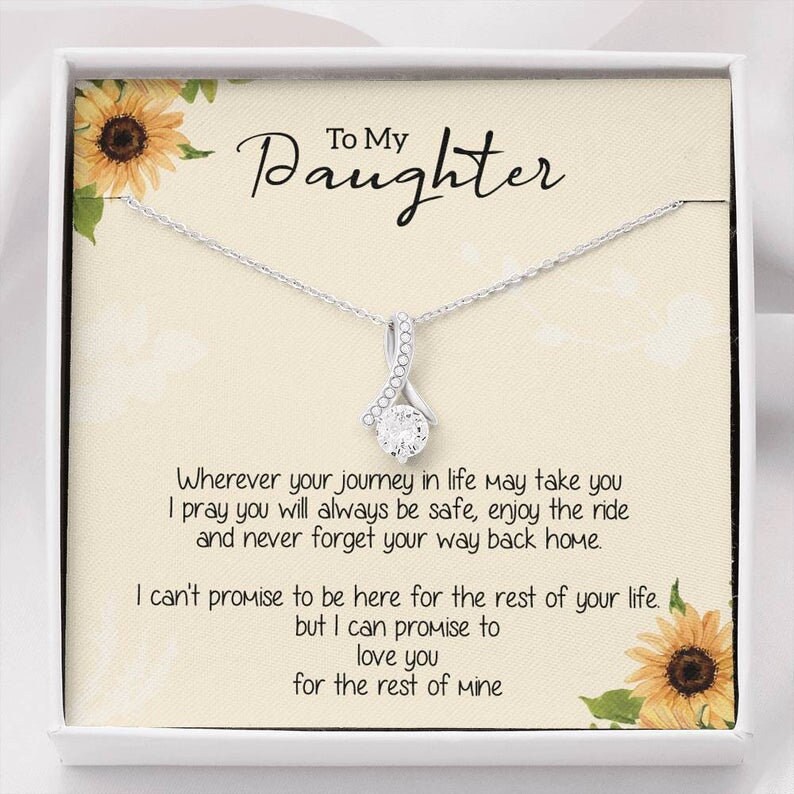 DAD To Daughter Necklace Jewelry Box Gift Love Dad To Daughter Etsy