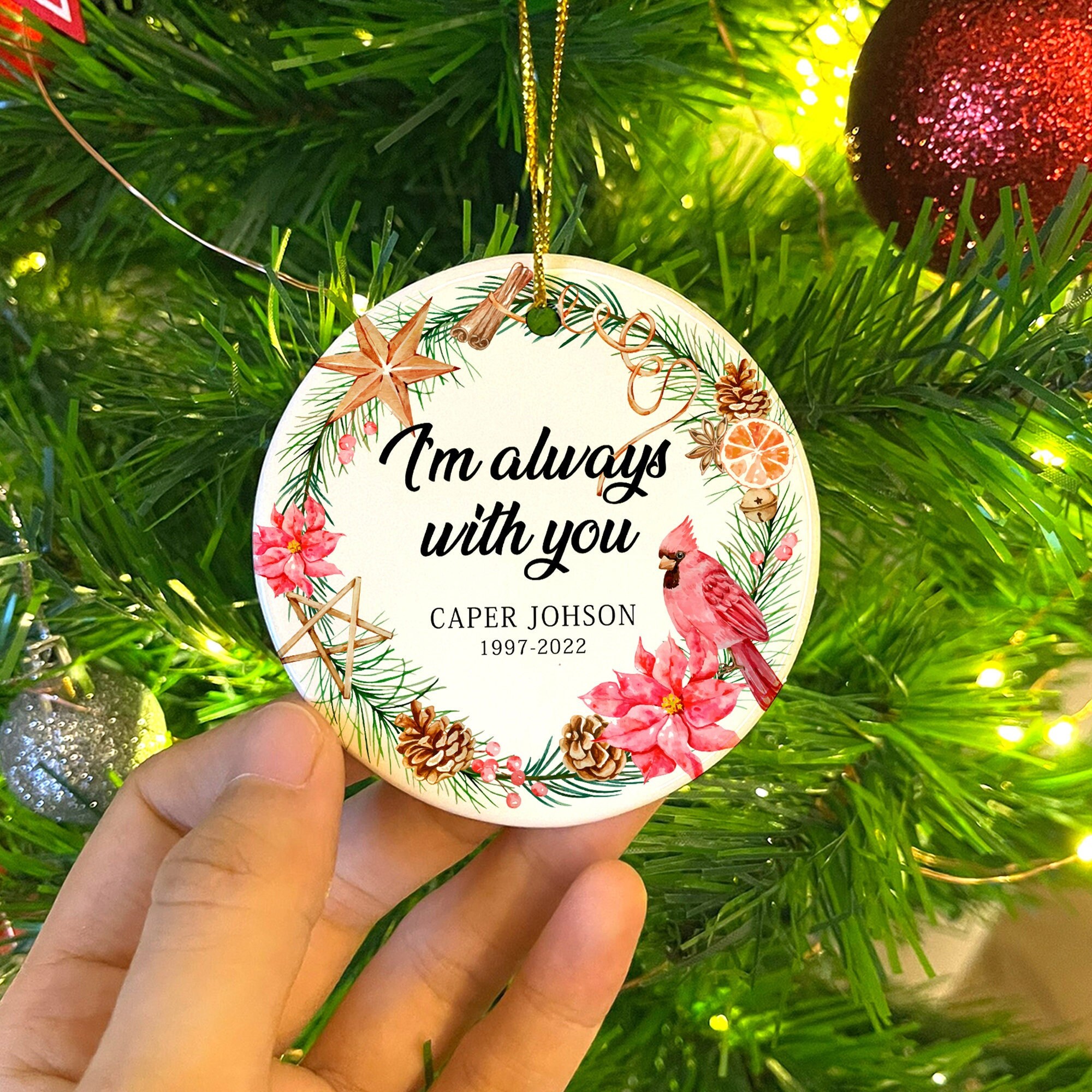 Discover I Am Always With You Personalized Christmas Ornament