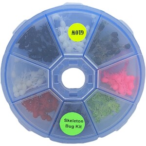 Panfish Plastics- 3/4&quot; Skeleton Bug Kit- 160 Count