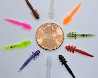 Panfish Plastics- 0.7" Needletails- 12 ct.