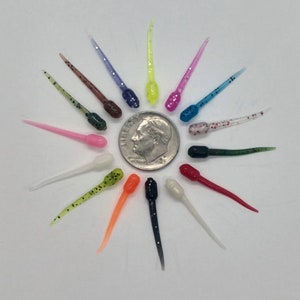 Panfish Plastics- 1&quot; Ice Stingers- 10 ct.