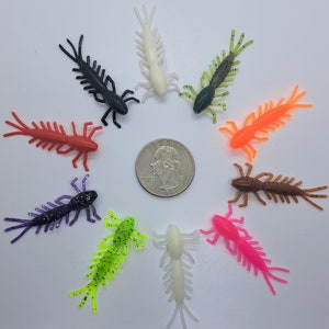 Panfish Plastics- 1.5&quot; Mayflys- 6 count