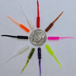 Panfish Plastics- 1.1&quot; Wax Wigglers- 10 ct.