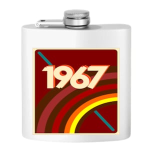 1967 Retro Stainless Steel Flask - 6oz Hip Flask Gift