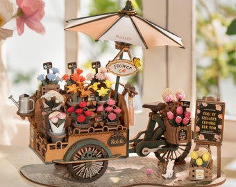 ROBOTIME Puzzle in legno 3D, kit di modelli di fiori artificiali per adulti, decorazione creativa per la casa, accessori per soggiorno, regali per donne a San Valentino (Rosa Rossa ROBOTIME Puzzle in legno 3D, kit di modelli di fiori artificiali per adulti, decorazione creativa per la casa, accessori per soggiorno, regali per donne a San Valentino (Rosa Rossa