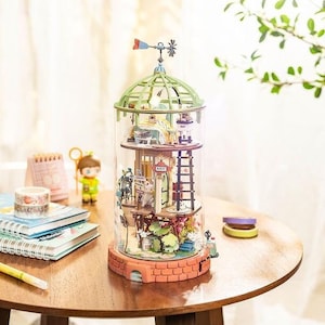 DIY Kit for Miniature House Mysterious World DS001 Domed Loft Craft Set Model Building Dollhouse Creative Gift Robotime Rolife