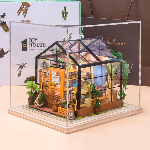  INSGEN DIY Miniature Dollhouse Greenhouse Building