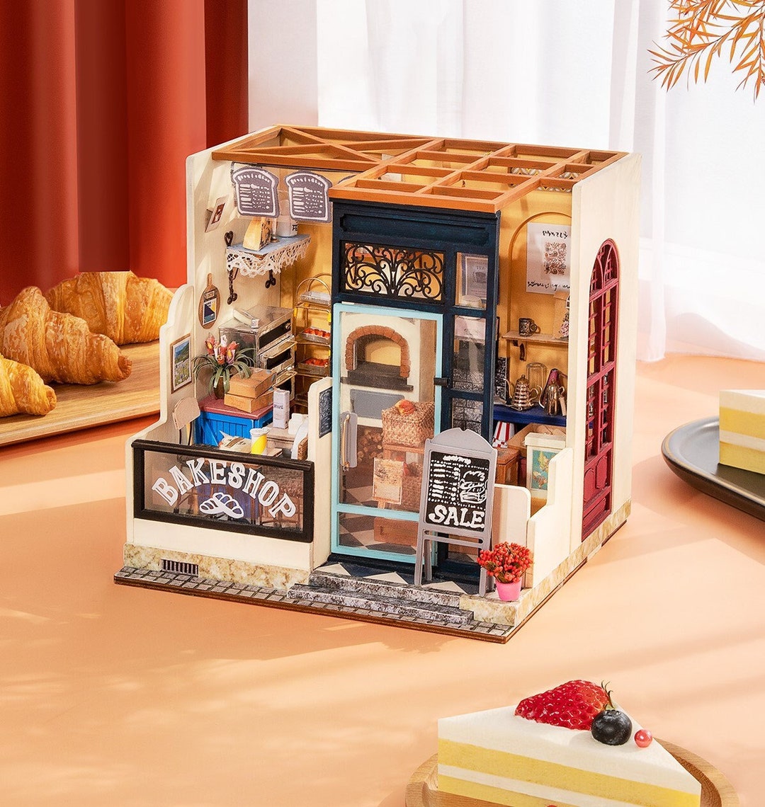 DIY Kit for Miniature House Bakery DG143 Nancy's Bake Shop Craft Set ...