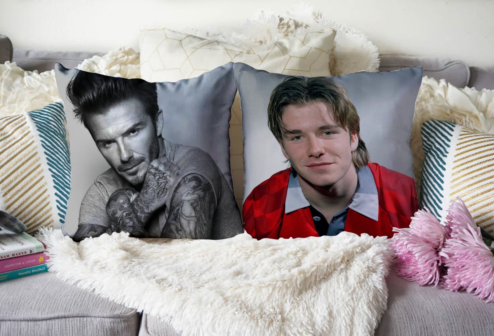 David Beckham Pillow Cover David Beckham Pillow David Etsy