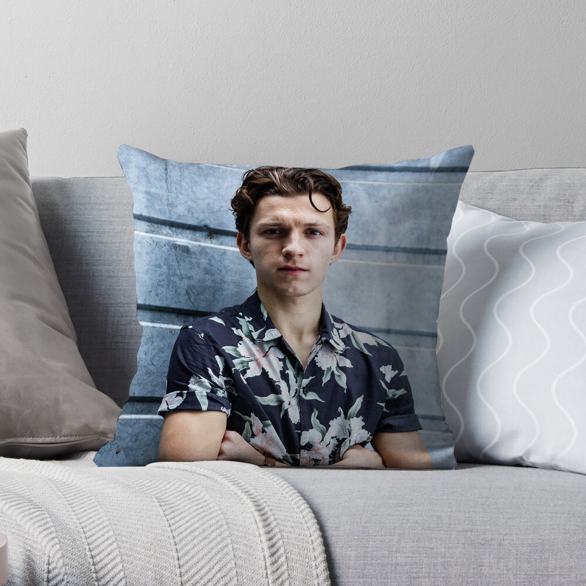 Tom Holland Pillow Cover Tom Holland Pillow Cases Tom Etsy