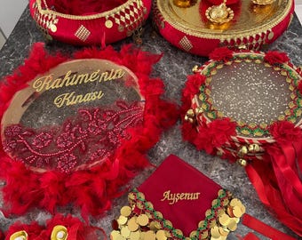 Colorful Henna Night Set , Hennanacht Set , Kına Gecesi Seti