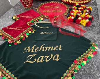 Colorful Henna Night Set , Hennanacht Set , Kına Gecesi Seti