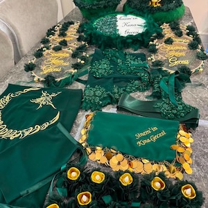 Green Henna Night Set , Hennanacht Set , Kına Gecesi Seti
