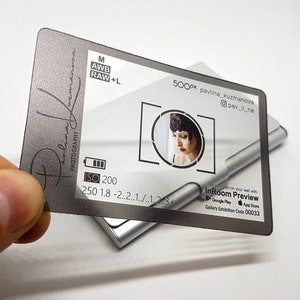 Tarjetas de visita inovativas para artistas y fotógrafos con la aplicación de visualización InRoom Preview