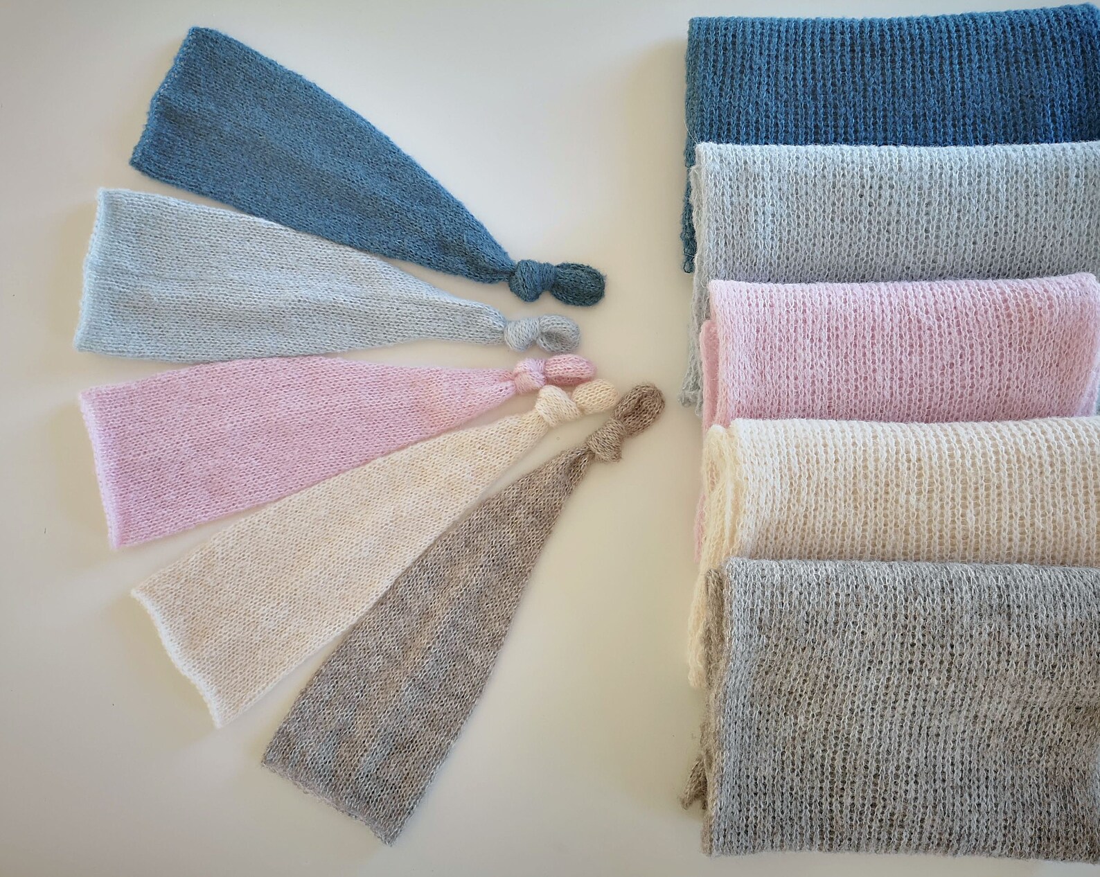 Knit Alpaca Newborn Wrap and Sleepy Hat: Photo Prop Set - Etsy