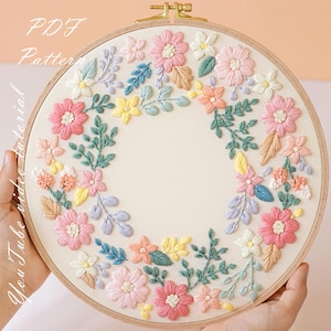 Happy Summer Hand Embroidery Pattern: Beginner DIY (PDF Pattern + Video Tutorial)