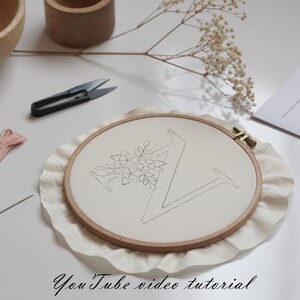 PDF Pattern+ Video Tutorial/alphabet-bouquet-hand Embroidery Pattern ...
