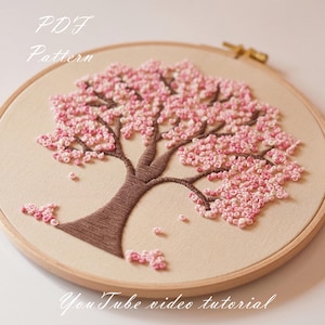 Tree of Life Embroidery Pattern: Beginner Hand Stitch Project (PDF Pattern + Video Tutorial