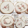 PDF pattern+ video tutorial/Alphabet-Ivy-Hand embroidery pattern-Embroidery pattern- Wedding Embroidery designs-Beginner embroidery pattern product logo