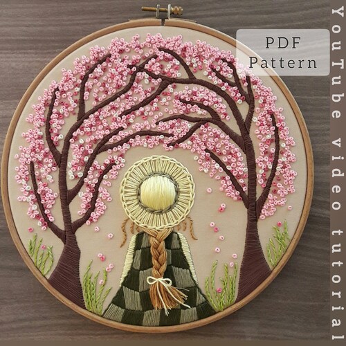 PDF Pattern Video Tutorial/together-hand Embroidery - Etsy