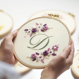 PDF Pattern+ Video Tutorial/alphabet-wreath-hand Embroidery Pattern ...