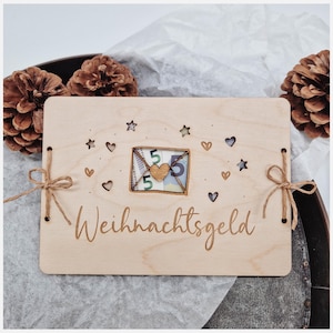 Geldgeschenk zu Weihnachten: Geldkarte Weihnachtsgeld
