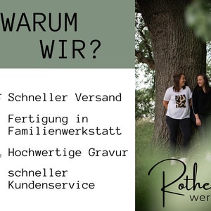 Hochzeitsgeschenk: Personalisierter Kartenhalter aus Eiche mit Gravur und kleiner Vase Bild 9