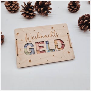 Geldgeschenk zu Weihnachten: Geldkarte Weihnachtsgeld